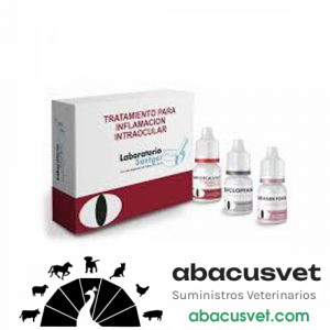 Tratamiento para inflamación intraocular CONTROLADO kit con 3 piezas - SUVET