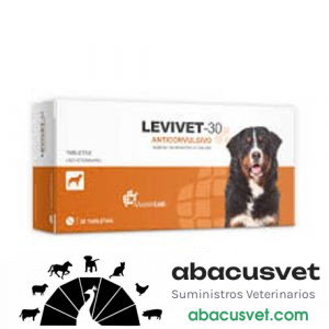 Levivet 30 Medicamento controlado caja de 30 tabletas - SUVET