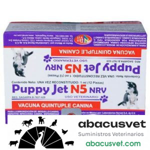 PUPPY JET N5 NRV + Diluente Lepto 6 12 unidosis blister de 12 dosis - SUVET