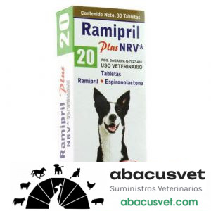 RAMIPRIL PLUS 20 frasco de 30 tabletas - SUVET