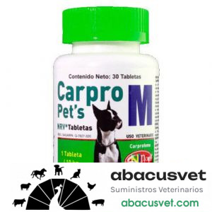 CARPRO PET´S M frasco de 30 tabletas - SUVET