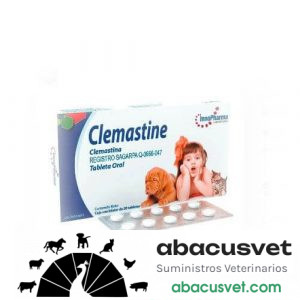Clemastine caja con 20 tabletas de 1 mg - SUVET