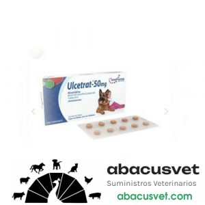 Ulcetrat 50 caja con 10 tabletas de 50 mg - SUVET