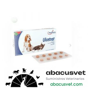 Ulcetrat  caja con 10 tabletas de 10 mg - SUVET