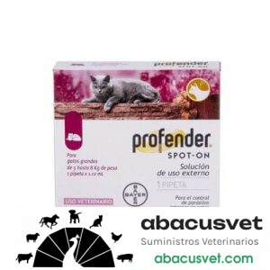 Profender CAT L 5 a 8 kg Sobre pedido y disponibilidad pipeta de 1.12 ml - SUVET