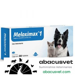 MELOXIMAX 1 caja con 30 tabletas de 1 mg - SUVET