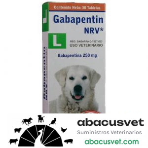 Gabapentin L NVR Requiere receta médica cuantificada caja con 30 tabletas de 250 mg - SUVET