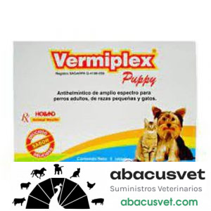 VERMIPLEX PUPPY 5 KG Exhibidor con 25 carteras de 6 tabletas - SUVET