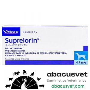 SUPRELORIN Producto Controlado  con 2 implantes de 4.7 mg - SUVET