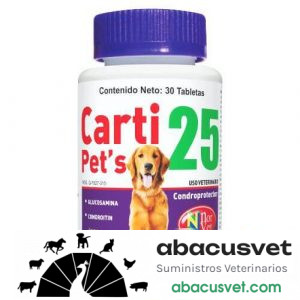CARTI-PETS 25 frasco de 30 tabletas - SUVET