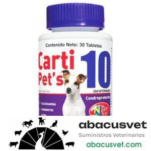 CARTI PETS 10 frasco de 30 tabletas - SUVET