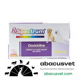 Doxiciclina caja con 30 tabletas de 250 mg - SUVET