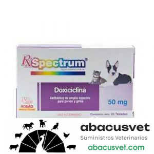 Doxiciclina caja con 30 tabletas de 50 mg - SUVET