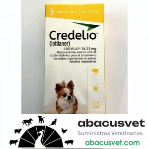 Credelio 1.3 - 2.5 kg caja de 3 tabletas - SUVET