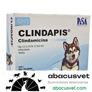 Clindapis  caja con 20 tabletas de 150 mg - SUVET