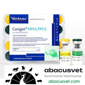 Canigen MHA2PPi/L Quíntuple caja con 10 dosis de 1 ml - SUVET