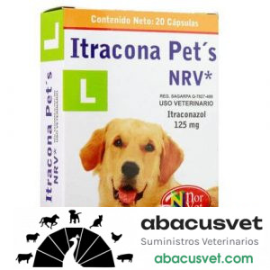 ItraconaPet´s NRV L caja con 20 Cápsulas de 125 mg - SUVET