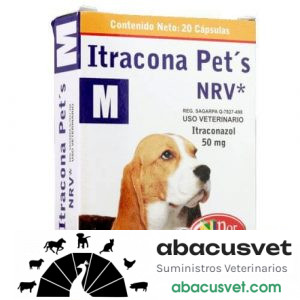ItraconaPet´s NRV M caja con 20 Cápsulas de 50 mg - SUVET