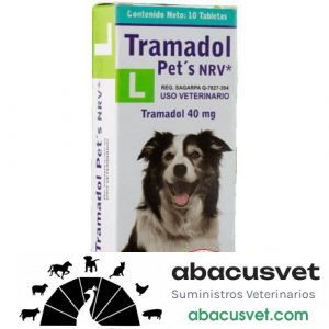 Tramadol Pet´s L caja con 10 tabletas de 40 mg - SUVET