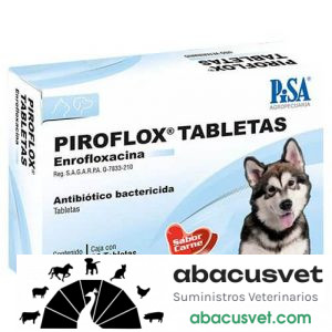 Piroflox Tabletas 50 mg caja con 30 tabletas de 50 mg - SUVET