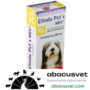 Clinda Pet´s XL caja con 30 tabletas de 200 mg - SUVET