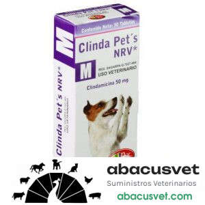 Clinda Pet´s M caja con 30 tabletas de 50 mg - SUVET