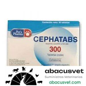 Cephatabs 300 caja con 30 tabletas de 300 mg - SUVET