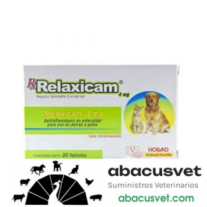 Rx Relaxicam  caja con 30 tabletas de 4 mg - SUVET