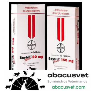 Baytril Flavour 150 mg caja de 10 tabletas - SUVET