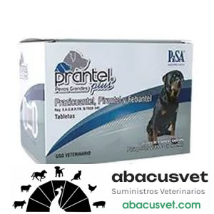 PRANTEL PLUS PERROS GRANDES caja con 5 Blisters de 4 tabletas - SUVET