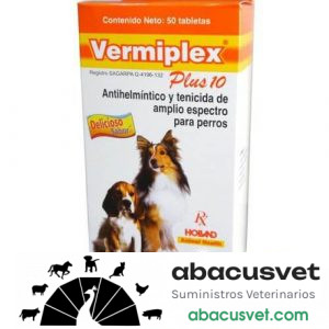 VERMIPLEX PLUS 10 Caja de 50 Tabletas - SUVET
