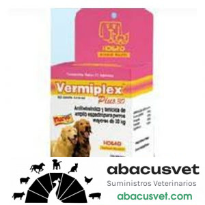 VERMIPLEX PLUS 30 24TABS. caja con 12 blisters de 2 tabletas - SUVET