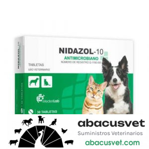 Nidazol 10 caja de 30 tabletas - SUVET