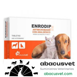 Enrodip con Dipirona Caja de 30 tabletas - SUVET