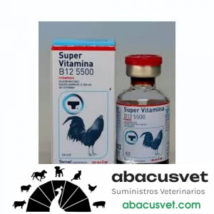 SUPER VITAMINA B12 5500 Gallos frasco de 100 ml - SUVET