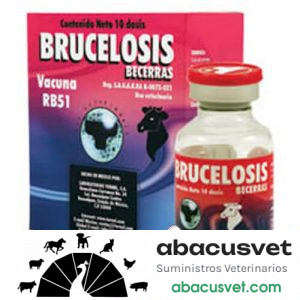 RB51 Brucelosis Becerras (10 dosis) frasco de 20 ml - SUVET